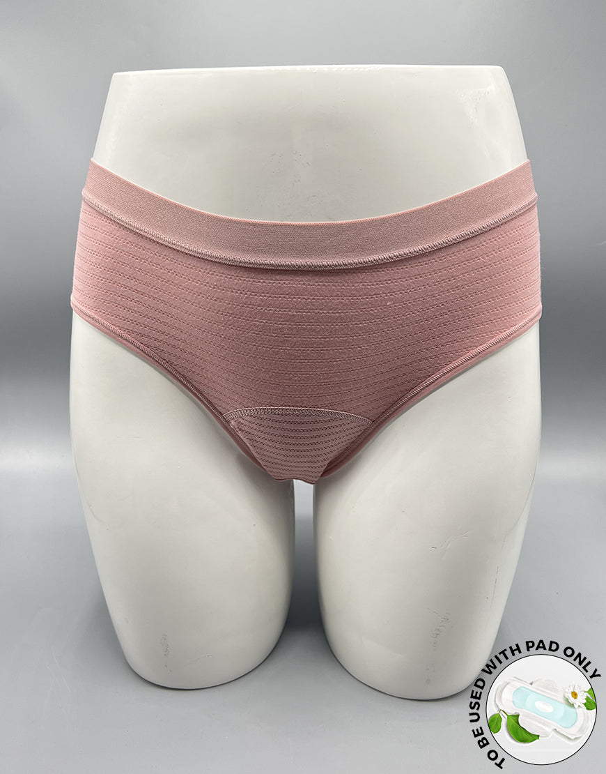 TRIPLE LAYERED LEAK PROOF PERIOD PANTY-TEA PINK