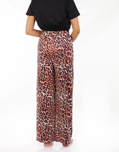 LOSHA MOMMY MATERNITY STRAIGHT LEG PANTS- LEOPARD