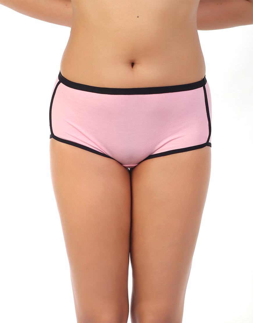 LOSHA COTTON ATHLETIC STYLE HIPSTER BRIEF-PINK