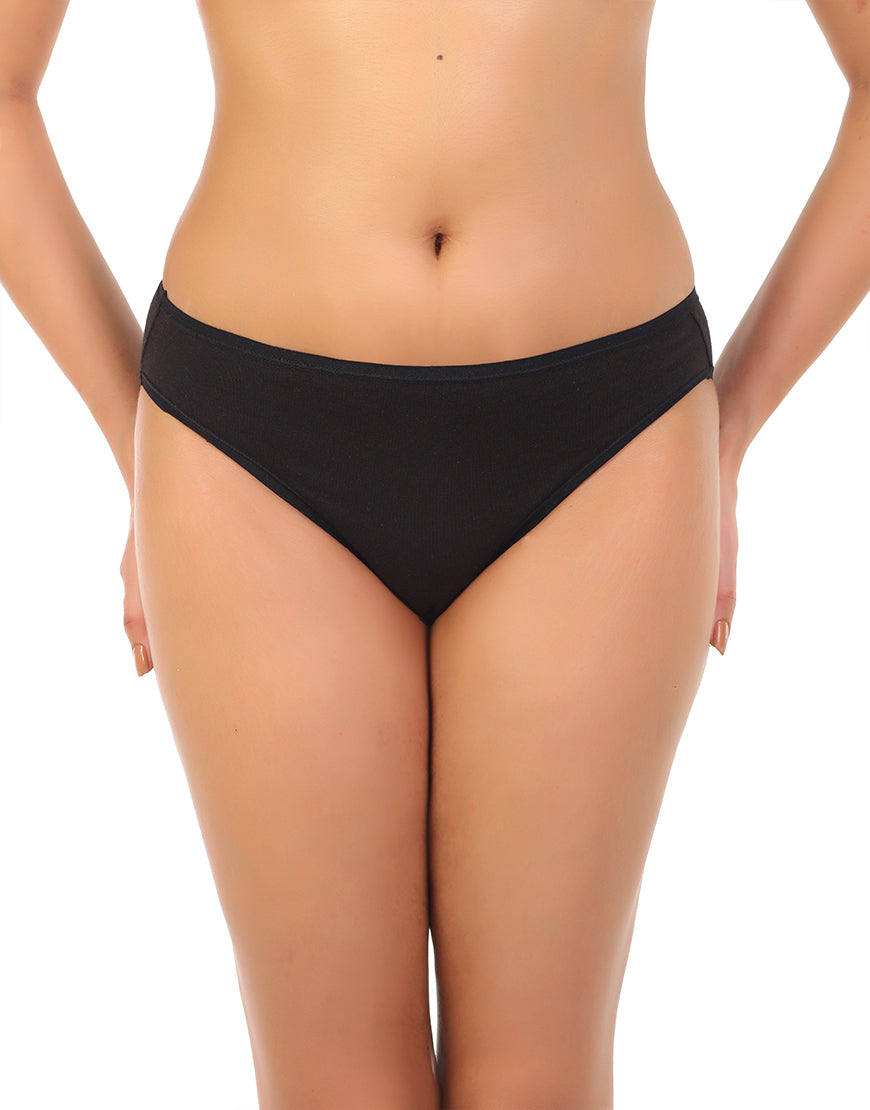 Losha super soft pack of 3 cotton Bikini briefs-Assorted