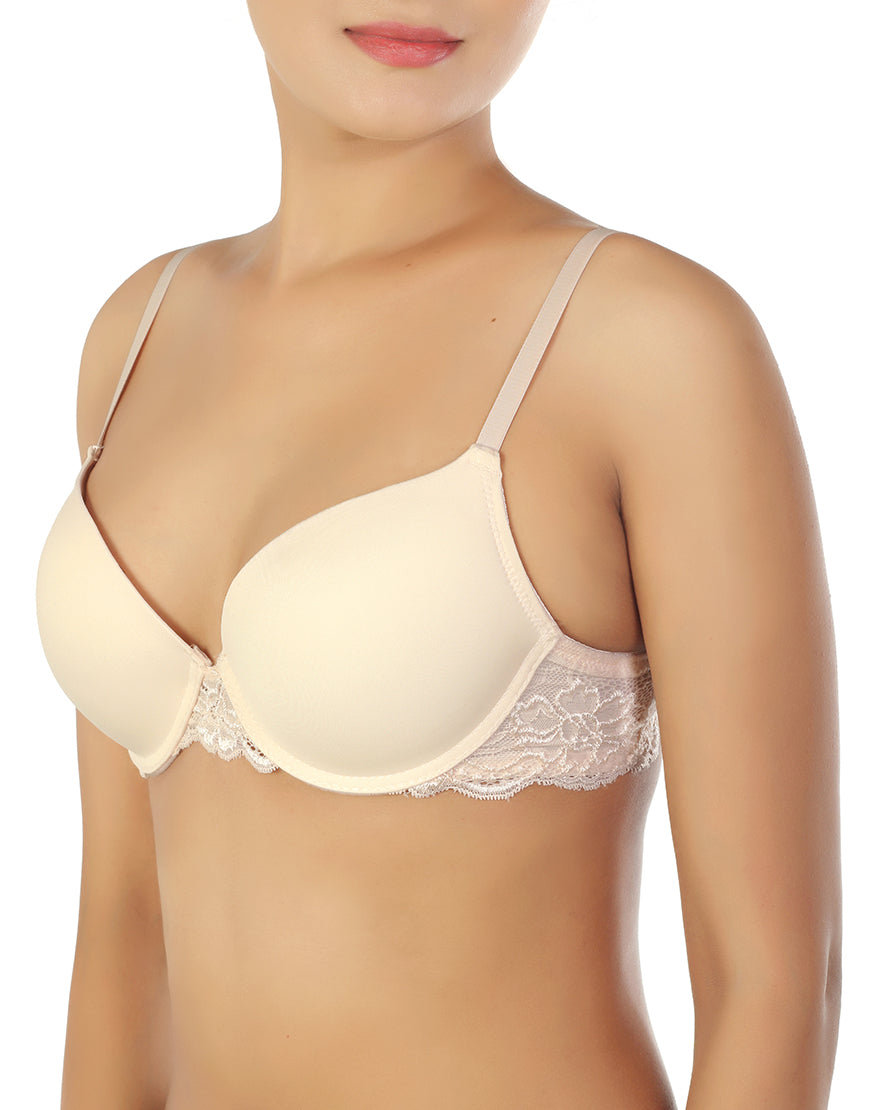 PACK OF 2 WIRED PUSH-UP BRAS WITH LACE WINGS-KOI