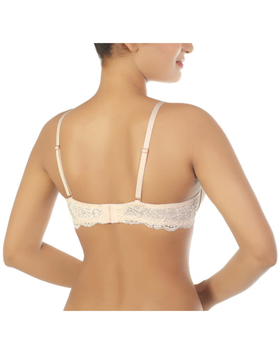 PACK OF 2 WIRED PUSH-UP BRAS WITH LACE WINGS-KOI