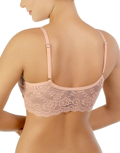 PACK OF 2 STAY AT HOME SLIP ON BRAS WITH REMOVABLE PADS-MISTY ROSE