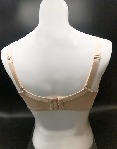 POST SURGICAL BRA WITH POCKET & TOUCH OF LACE-NUDE
