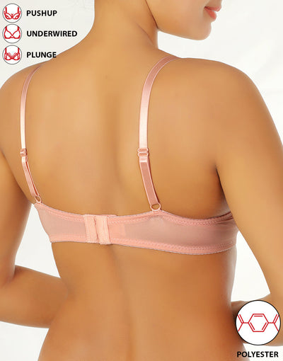 Microfiber Wired Pushup T-Shirt Bra-Delicacy