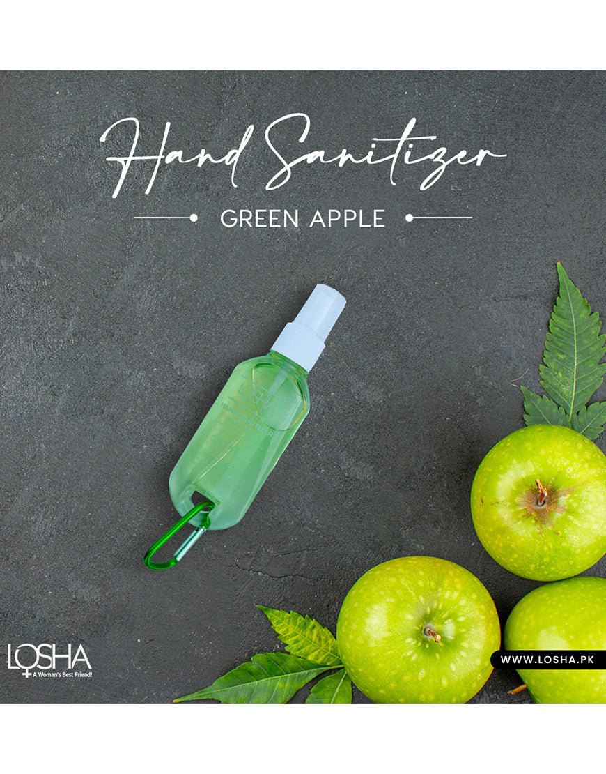 Losha Hand Sanitizer 60 ml Ethyl Alcohol 96% v/v-Green Apple