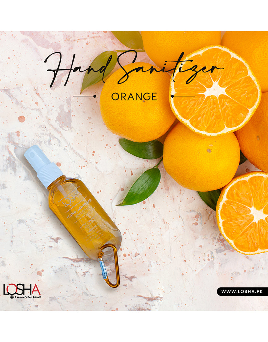 Losha Hand Sanitizer 60 ml Ethyl Alcohol 96% v/v-Orange