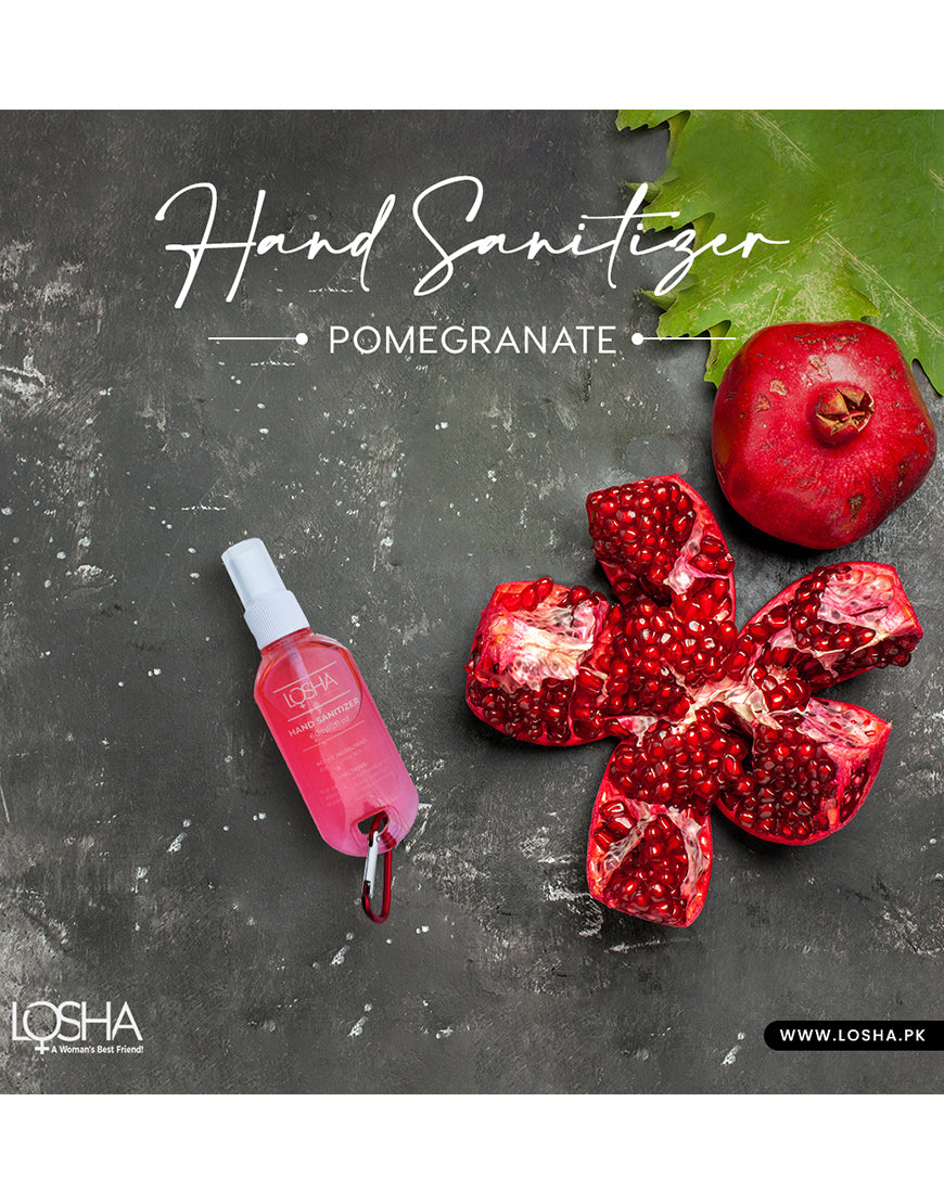 Losha Hand Sanitizer 60 ml Ethyl Alcohol 96% v/v-Pomegranate